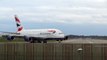 BRITISH AIRWAYS A380 | Crosswind takeoff @ Hamburg Finkenwerder