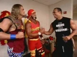 The Rock Hulk Hogan And Edge Promo