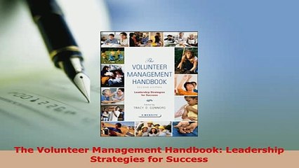 PDF  The Volunteer Management Handbook Leadership Strategies for Success PDF Full Ebook