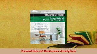 Download  Essentials of Business Analytics PDF Online