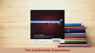 PDF  The Leadership Experience Read Full Ebook