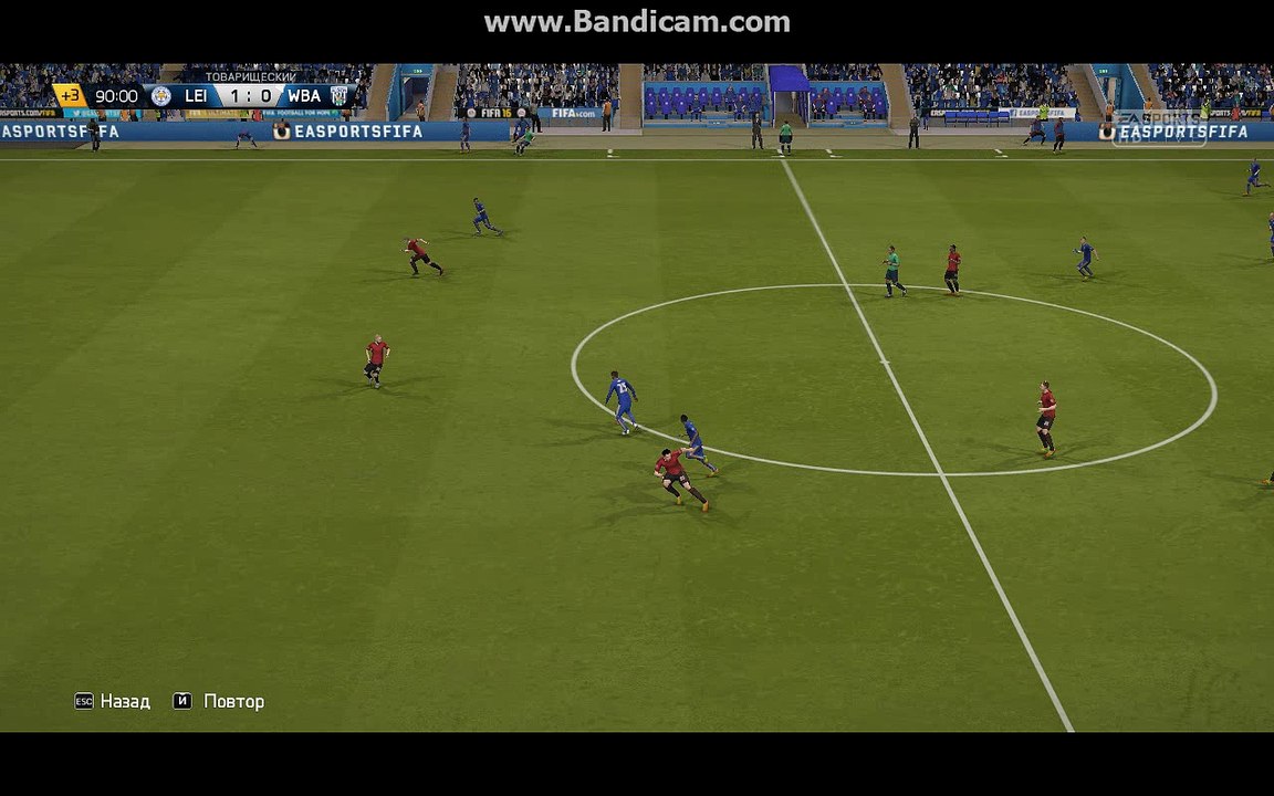 BPL 8 Тур. Лестер - Вест Бромвич. 2:0. Kante, 90+2'