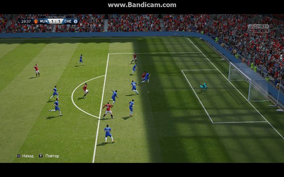 BPL 8 Тур. Манчестер Юнайтед - Челси. 2:1. Rooney, 30'