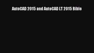 [Read PDF] AutoCAD 2015 and AutoCAD LT 2015 Bible Ebook Free