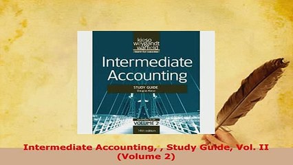 Download  Intermediate Accounting  Study Guide Vol II Volume 2 Download Online