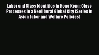 Ebook Labor and Class Identities in Hong Kong: Class Processes in a Neoliberal Global City