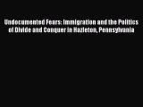 Book Undocumented Fears: Immigration and the Politics of Divide and Conquer in Hazleton Pennsylvania