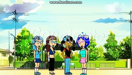 Richard the Rabbit  and George the Pig  kiss our daughters and get's grounded!