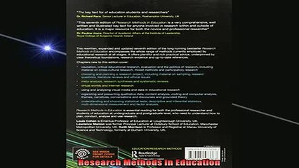 READ FREE FULL EBOOK DOWNLOAD  Research Methods in Education Full Free