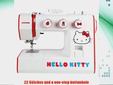 Janome 15822 Hello Kitty Sewing Machine with 24 built in stitches and a one-step buttonhole