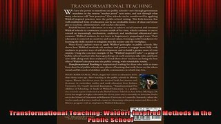 READ book  Transformational Teaching WaldorfInspired Methods in the Public School Full Free