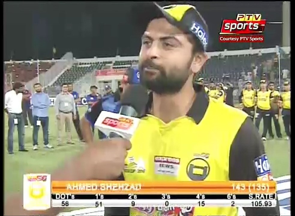 Ahmed Shehzad talk about his unbelievable 143 runs inning in Pakistan cup 2016
