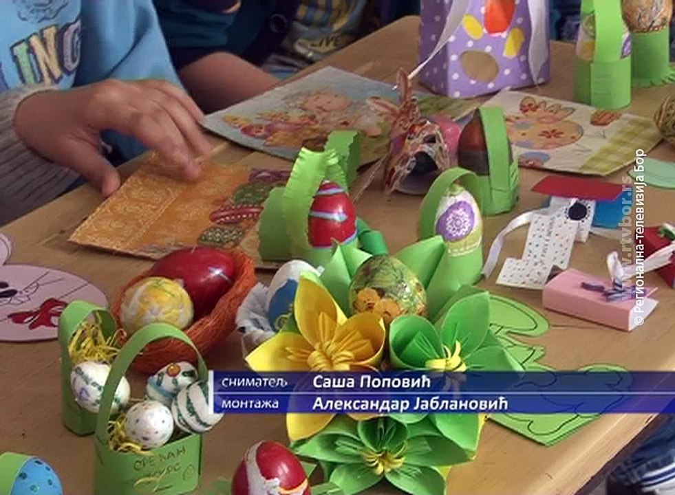Uskršnji vašar u Osnovnoj školi „Sveti Sava“ u Boru, 28. april 2016. (RTV Bor)