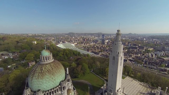 Vu du ciel, le nouvel axe Guillemins-Boverie-Médiacité à Liège