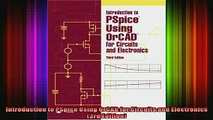 FAVORIT BOOK   Introduction to PSpice Using OrCAD for Circuits and Electronics 3rd Edition  BOOK ONLINE