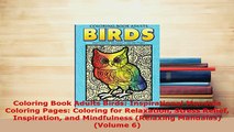 Download  Coloring Book Adults Birds Inspirational Mandala Coloring Pages Coloring for Relaxation PDF Book Free