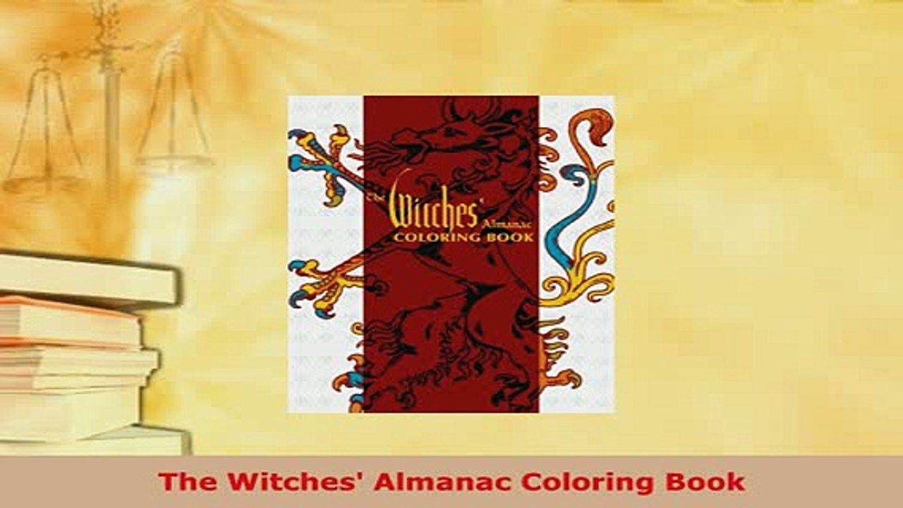 Download  The Witches Almanac Coloring Book Read Online