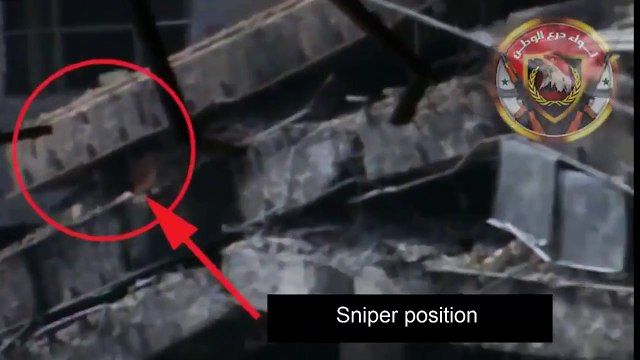 Бойцы сирийской армии убили вражеского снайпера самодельной ракетой