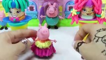 PeppaPig Play Doh Dress Up Disney Frozen!! Peppa pig english episodes and PeppaPig en Español part 1