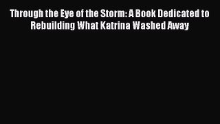Book Through the Eye of the Storm: A Book Dedicated to Rebuilding What Katrina Washed Away