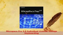 PDF  Micropace Pro 20 Individual License College Keyboarding Download Full Ebook