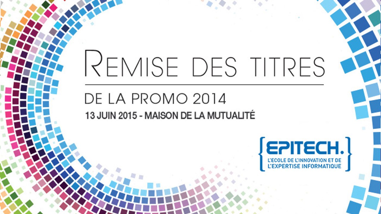 Remise des titres - Epitech promo 2014