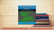 PDF  Programming for Beginners  All Concepts Explained  EBook