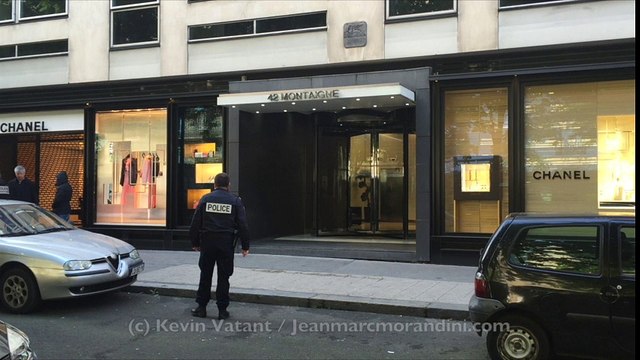 EXCLU - Regardez les premières images du casse spectaculaire dans la boutique Chanel de l’avenue Montaigne à Paris