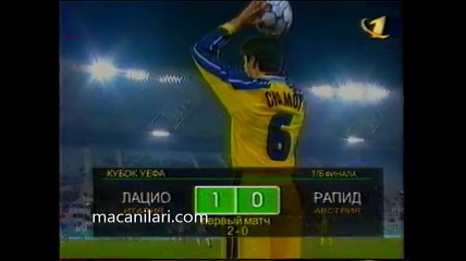 09.12.1997 - 1997-1998 UEFA Cup 3rd Round 2nd Leg SS Lazio 1-0 Rapid Wien