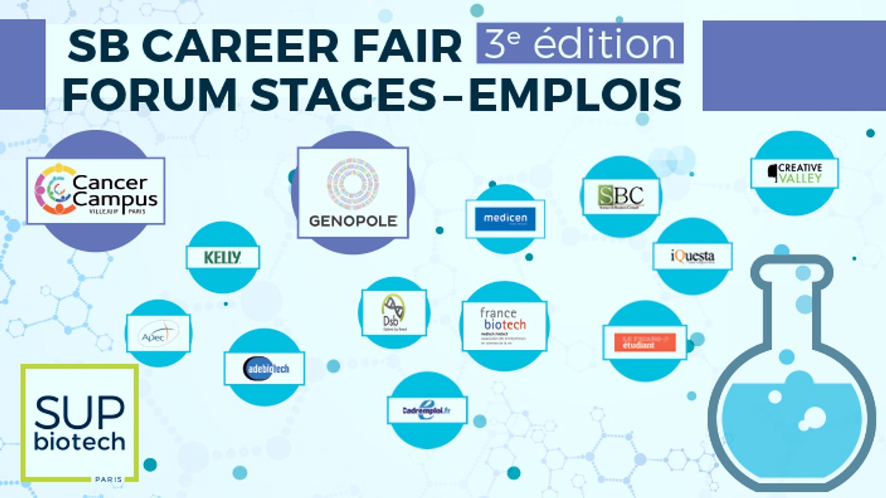 Le Sup'Biotech Career Fair - Forum stages/emplois