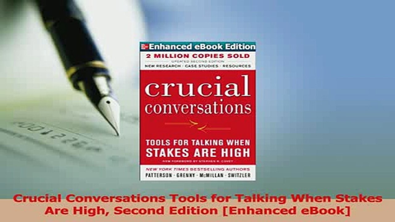 Read  Crucial Conversations Tools for Talking When Stakes Are High Second Edition Enhanced Ebook Free