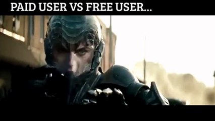 Paid user vs free user...