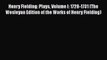 [PDF] Henry Fielding: Plays Volume I: 1728-1731 (The Wesleyan Edition of the Works of Henry