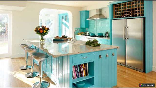 Сочетание цветов в интерьере кухни: 40 идей