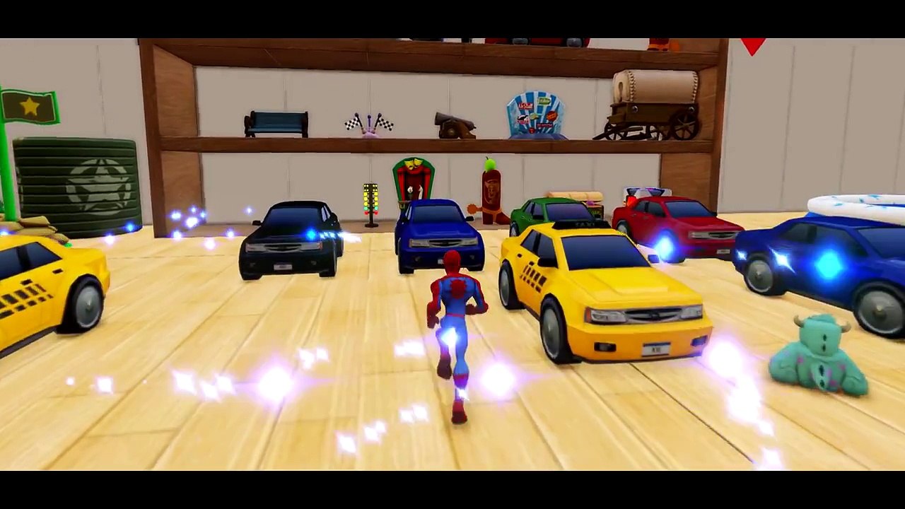 AMAZING Disney Pixar McQueen Cars !! w_ SpiderMan (Finger Family SONG & Many More Nursery Rhymes HD)