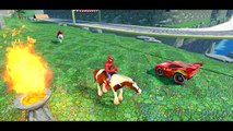 Disney Cars Pixar Spiderman Nursery Rhymes w_ Lightning McQueen (Songs for Children with Action) HD