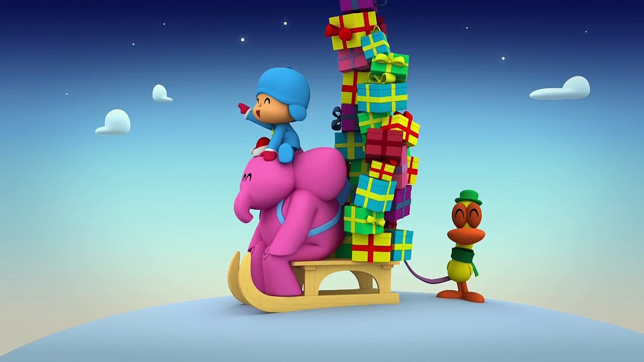 Cartão de Natal com Pocoyo e amigos #NatalPocoyo