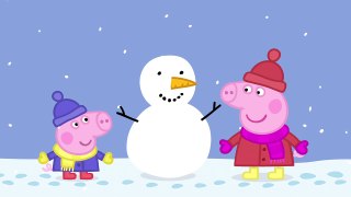 Peppa Pig - Peppa Builds A Snowman (clip)