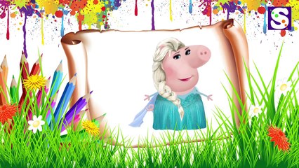 Nursery Rhymes Songs |  Peppa Pig Frozen Family Nursery Rhymes Simple Song