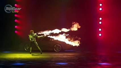Flaming Porsche 911s in Super Slow Mo INFERNO Top Gear Live 2014 Glasgow