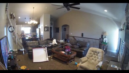 Girl Falls Off Ladder