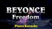 Beyonce - Freedom ¦ Piano Karaoke Instrumental Lyrics Cover Sing Along