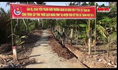Gần 1.000 đoàn viên thanh niên đưa nước sạch về vùng hạn, mặn
