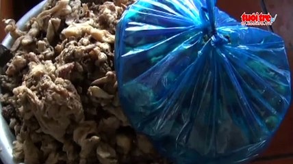 Tiêu hủy hơn 420 kg da heo bốc mùi hôi thối