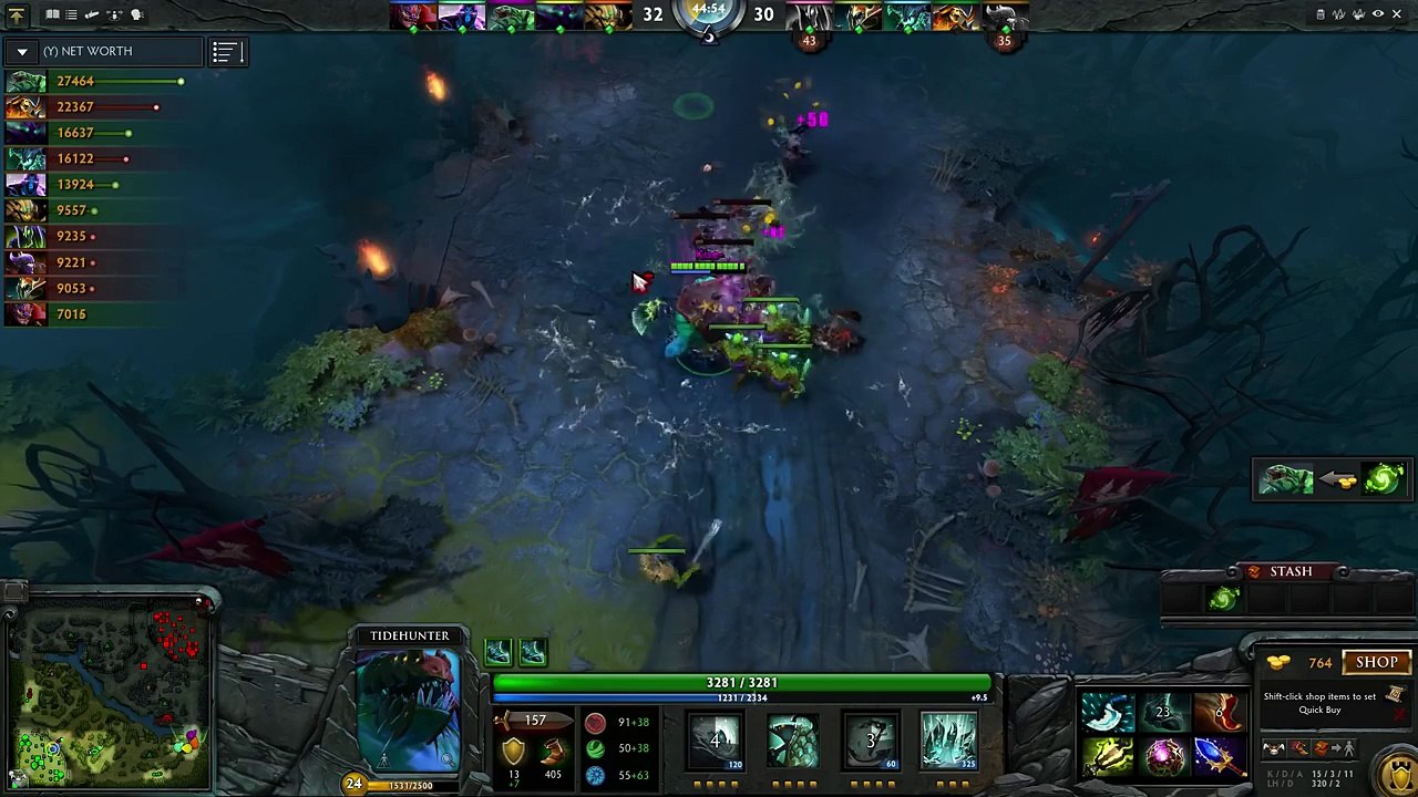 LH446! Tide Hunter Mid by Miracle- Ranked Match - Dota 2 RedArchon_84