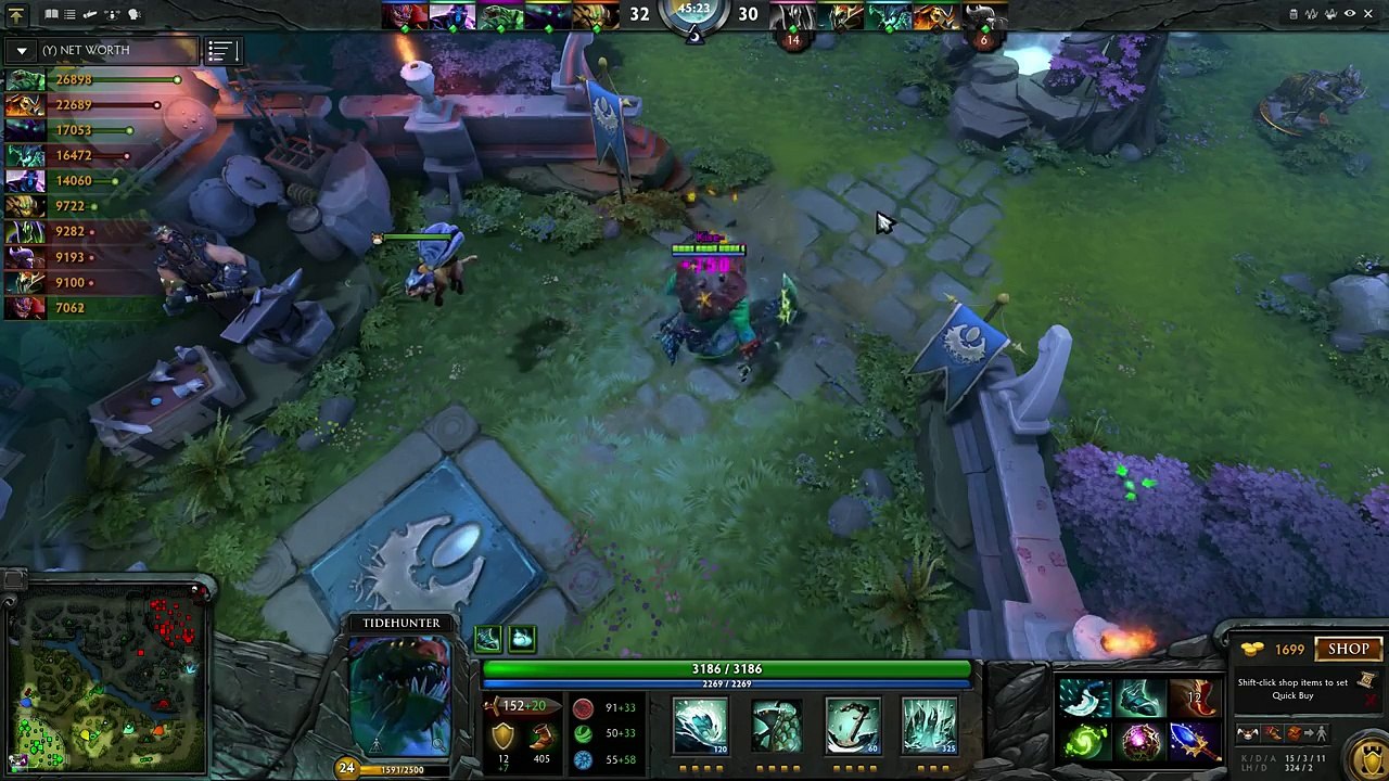 LH446! Tide Hunter Mid by Miracle- Ranked Match - Dota 2 RedArchon_85