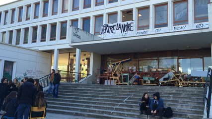 Le départ de la manifestation du 28 avril à la fac de Nantes