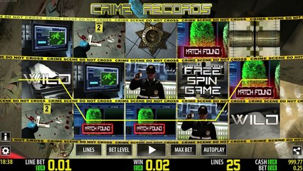 Crime Records HD ilmainen kasino kolikkopeli World Match Video Esikatselu