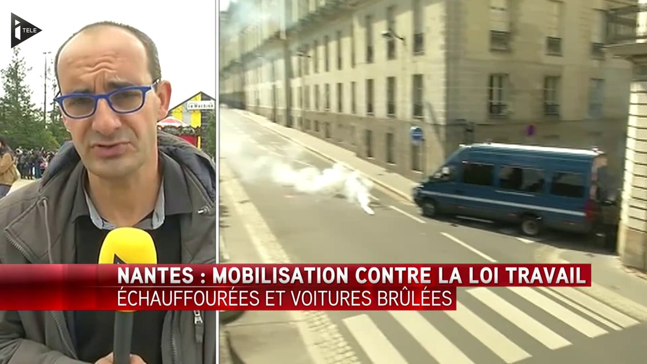 Manifestation contre la loi Travail: débordements à Nantes - Le 28/04/2016 à 15h00