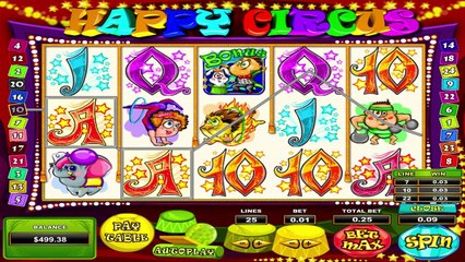 Happy Circus ilmainen kasino kolikkopeli Topgame Video Esikatselu
